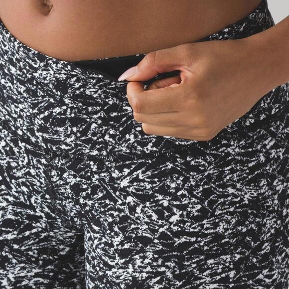 Lululemon Wunder Under Pant III Iced Wave  White Black - 2 - Picture 3 of 10